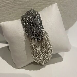 2 tone chain bracelet by Caroline Neron